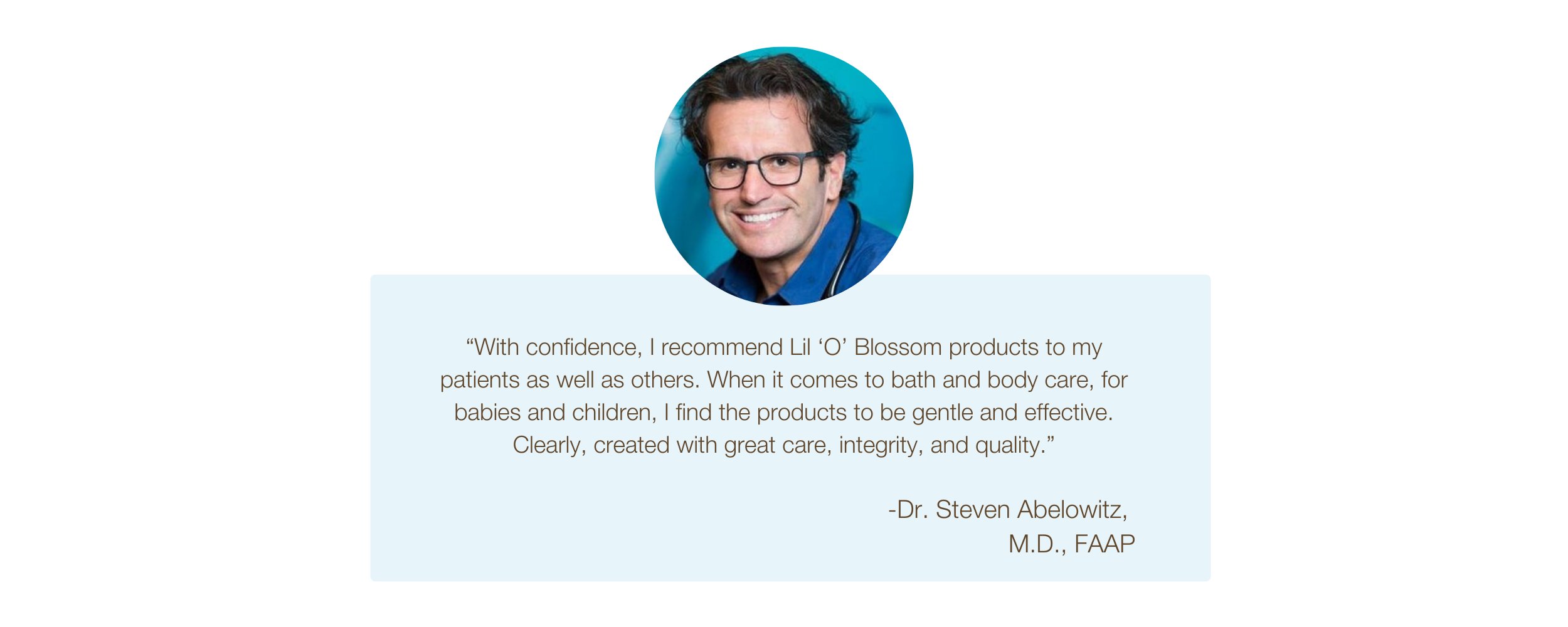 Dr. Steven Abelowitz Customer Testimonial