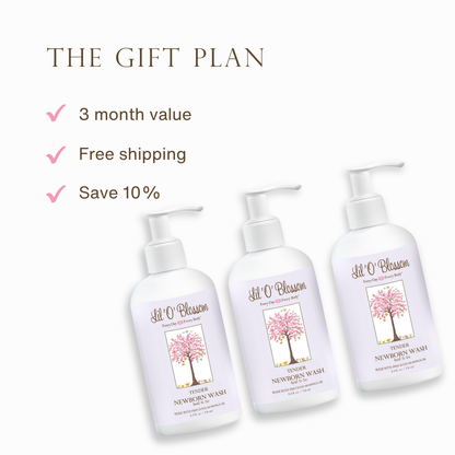 TENDER NEWBORN WASH- "3-6-9 Month Gift Plan"