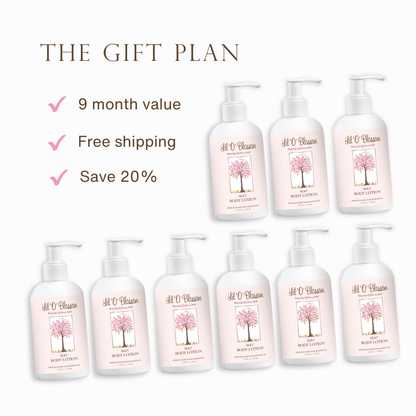 SILKY BODY LOTION- &quot;3-6-9 Month Gift Plan&quot;
