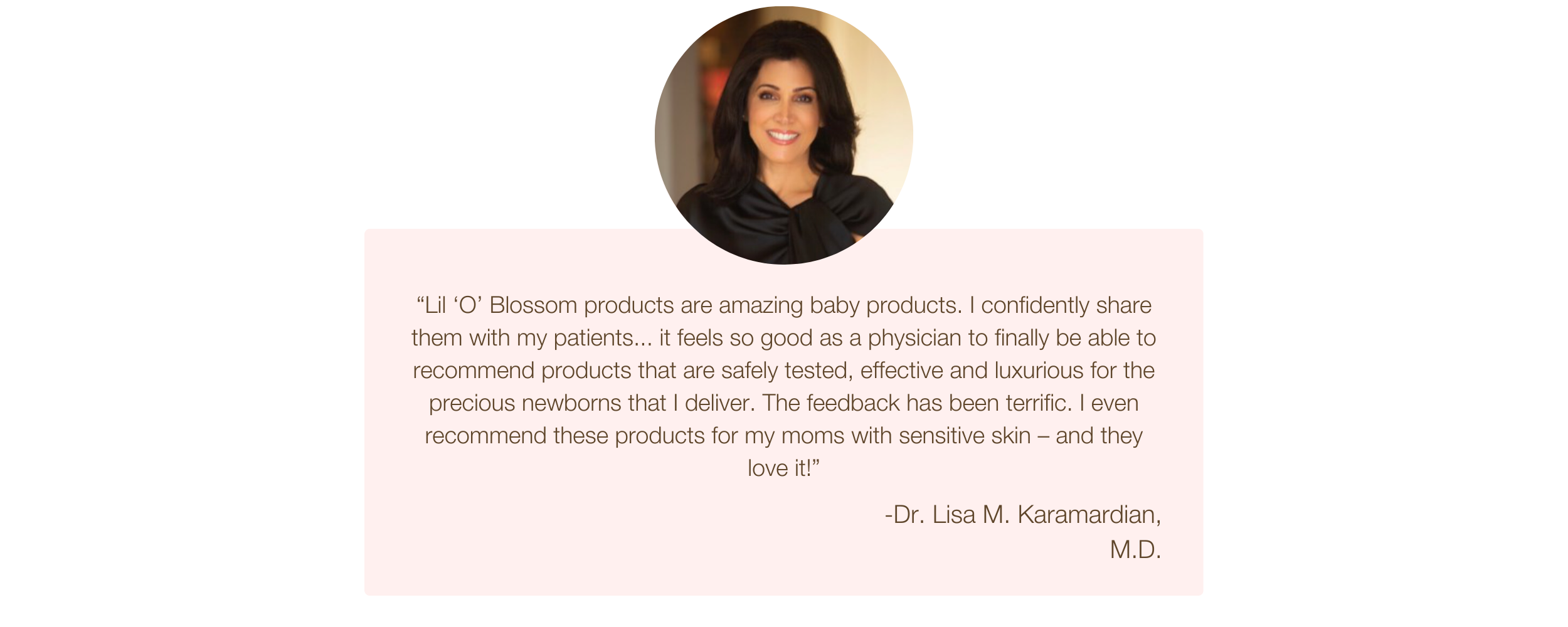 Dr Lisa KarmardianTestimonial